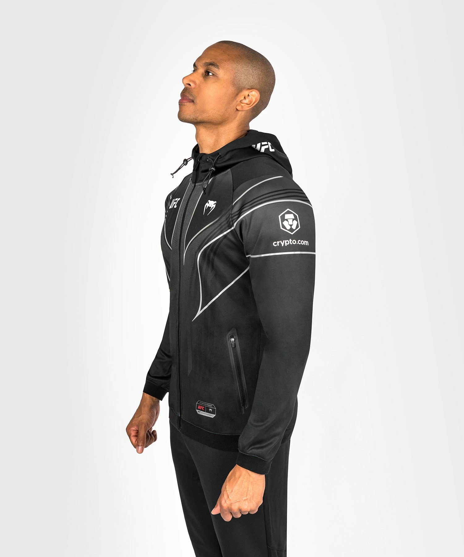 UFC Venum Personalized Authentic Fight Night 2.0 Men's Walkout Hoodie - Champion 4 UFC Venum Personalized Authentic Fight Night 2.0 Men's Walkout Hoodie - Champion - Image 4