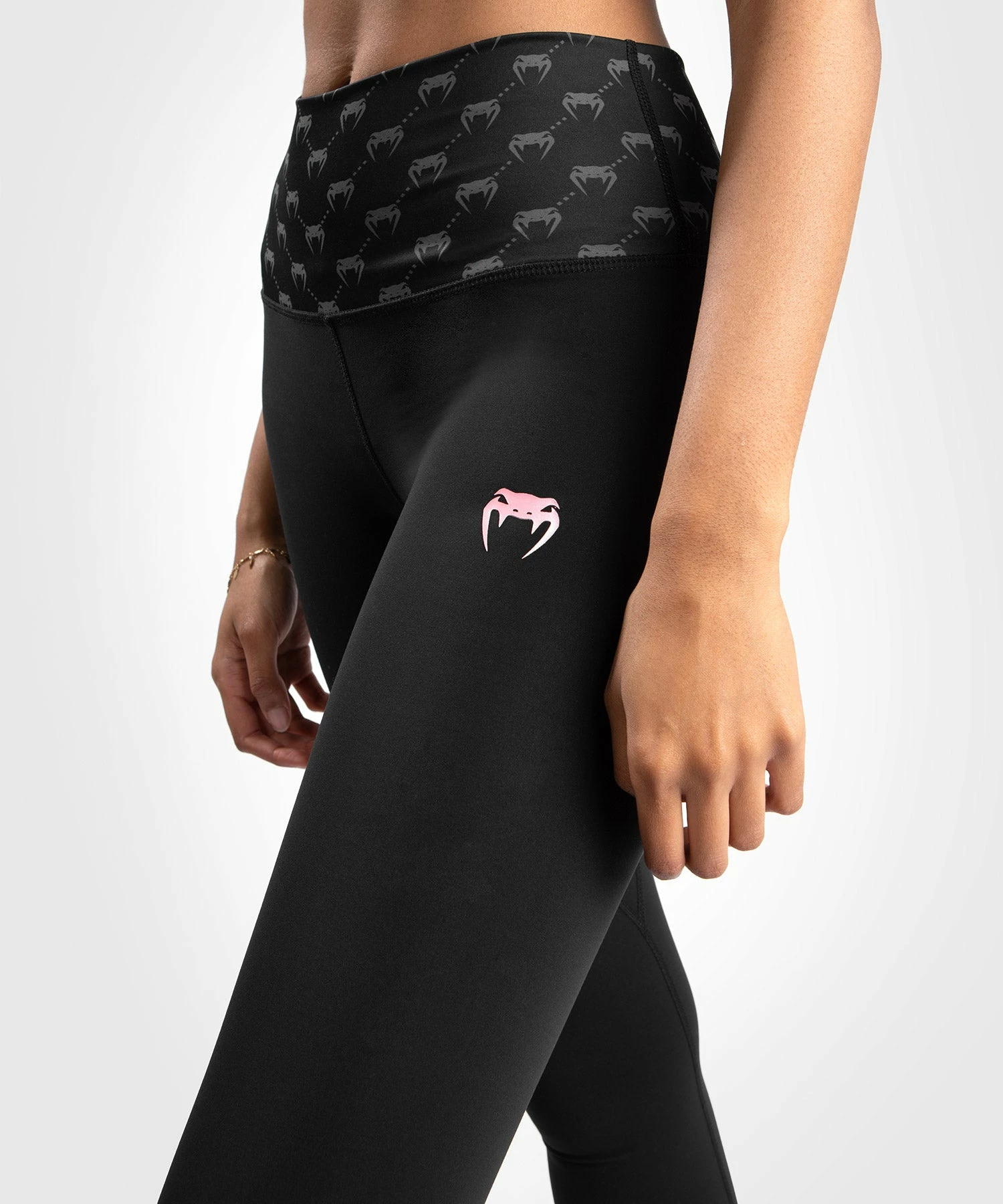 Venum Monogram Leggings - Black/Pink Gold 6 Venum Monogram Leggings - Black/Pink Gold - Image 6
