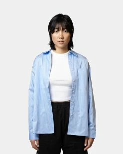 Atmos Pink Rhinestone Stripe Shirts (Sax)