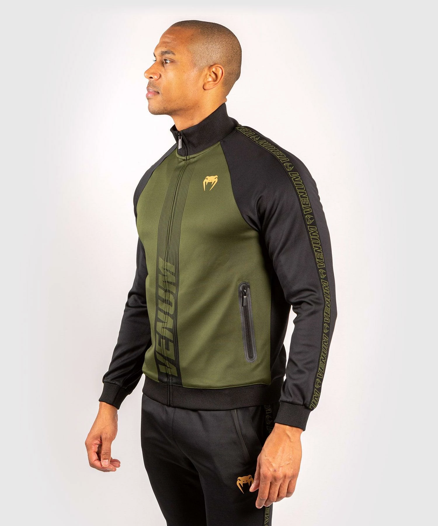 Venum Club 212 Track Jacket - Khaki/Black - Image 5