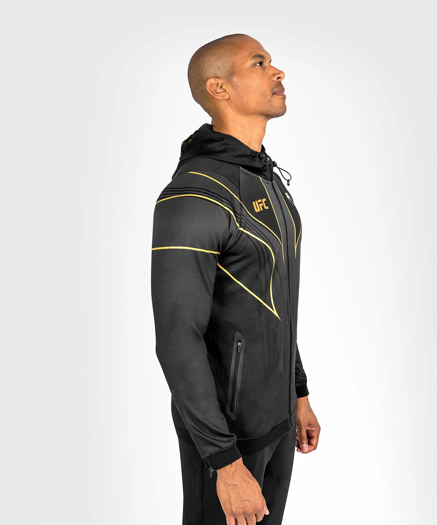 UFC Venum Personalized Authentic Fight Night 2.0 Men's Walkout Hoodie - Champion 2 UFC Venum Personalized Authentic Fight Night 2.0 Men's Walkout Hoodie - Champion - Image 2