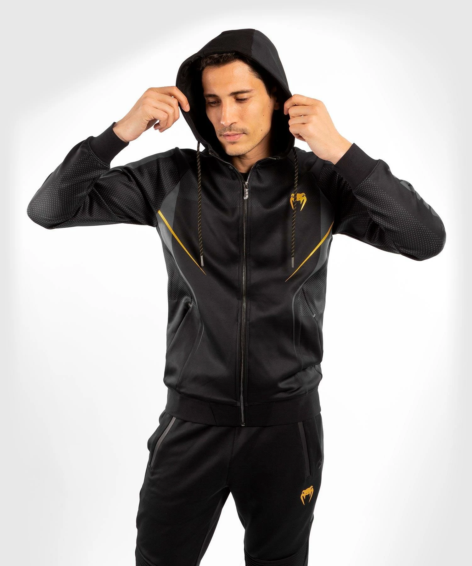 Venum Athletics Hoodie - Black/Gold 8 Venum Athletics Hoodie - Black/Gold - Image 8