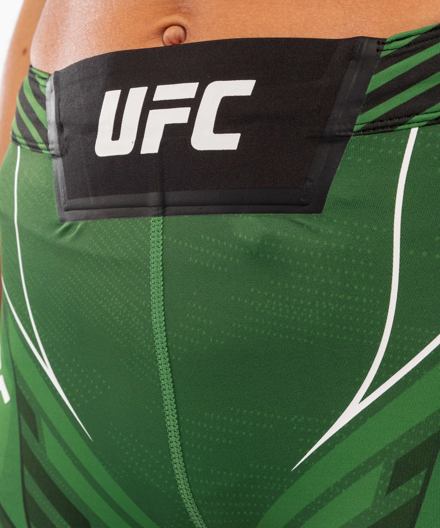 UFC Venum Authentic Fight Night Women's Vale Tudo Shorts - Short Fit - Green 5 UFC Venum Authentic Fight Night Women's Vale Tudo Shorts - Short Fit - Green - Image 5