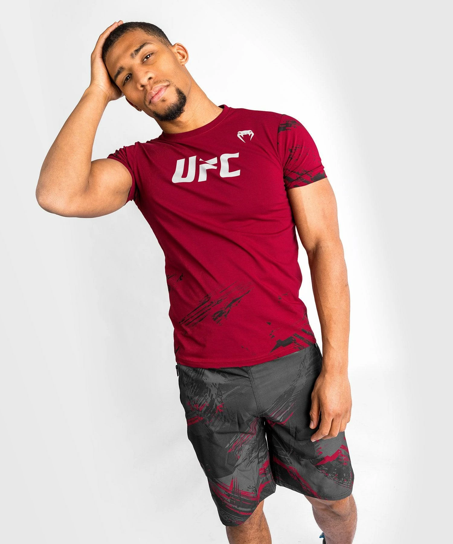 UFC Venum Authentic Fight Week Men's 2.0 Short Sleeve T-Shirt - Red 3 UFC Venum Authentic Fight Week Men's 2.0 Short Sleeve T-Shirt - Red - Image 3