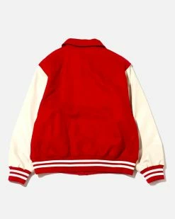 Atmos Pink 2-Way Varsity Jacket (Red) 14 Atmos Pink 2-Way Varsity Jacket (Red) -Venum store 22AW AYJK02 RED 02
