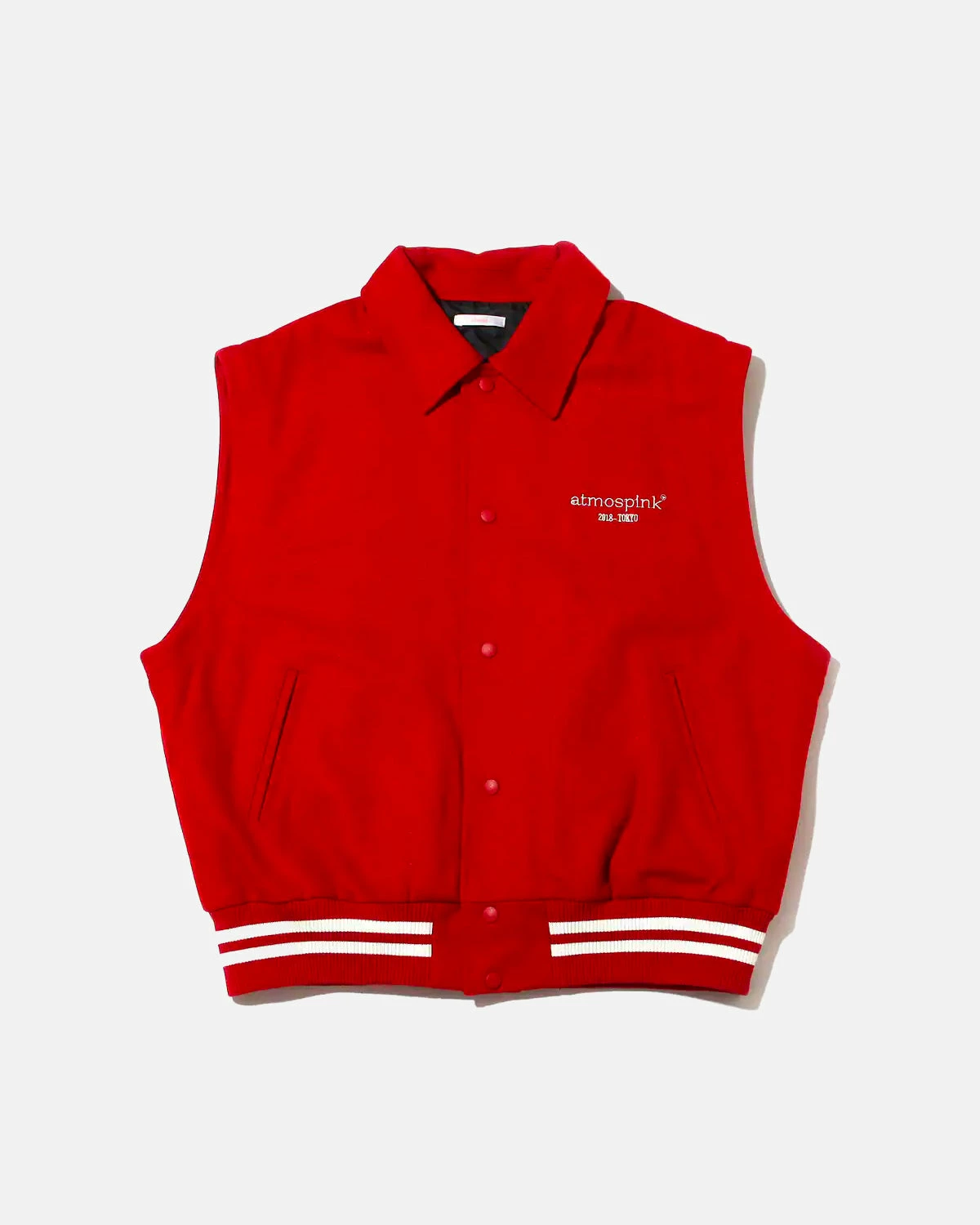 Atmos Pink 2-Way Varsity Jacket (Red) 2 Atmos Pink 2-Way Varsity Jacket (Red) - Image 2