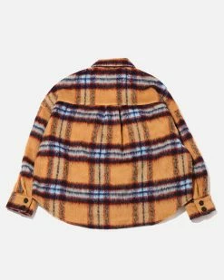 Atmos Pink Shaggy Big Check Jacket (Brown) -Venum store 22AW AYTP16 BRN 02