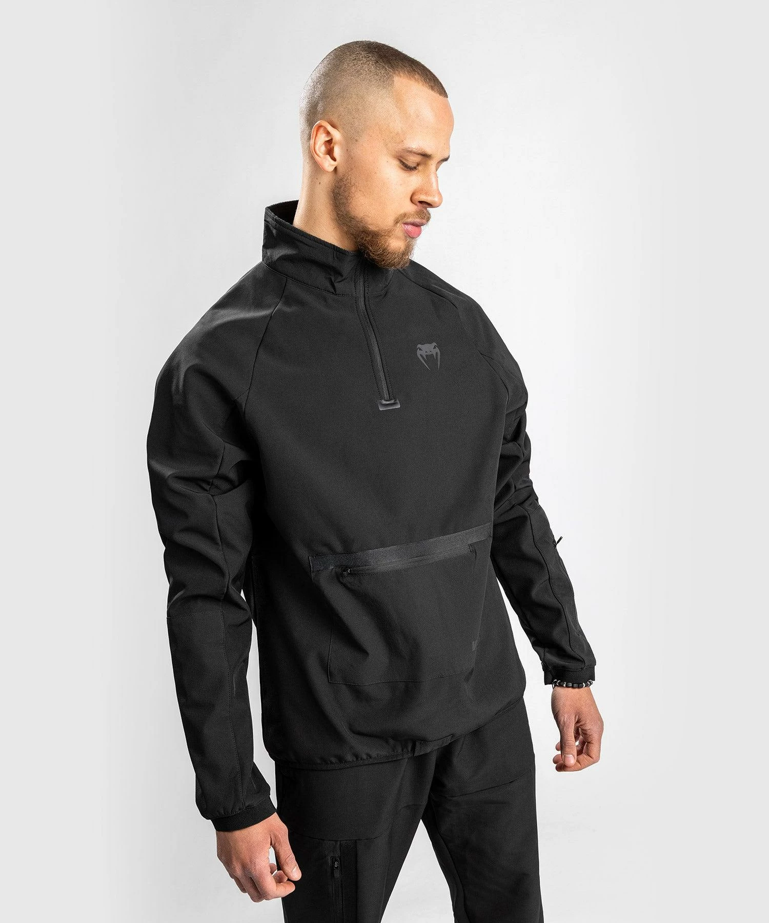 Venum Altitude Half-Zip Sweater - Black 1 Venum Altitude Half-Zip Sweater - Black