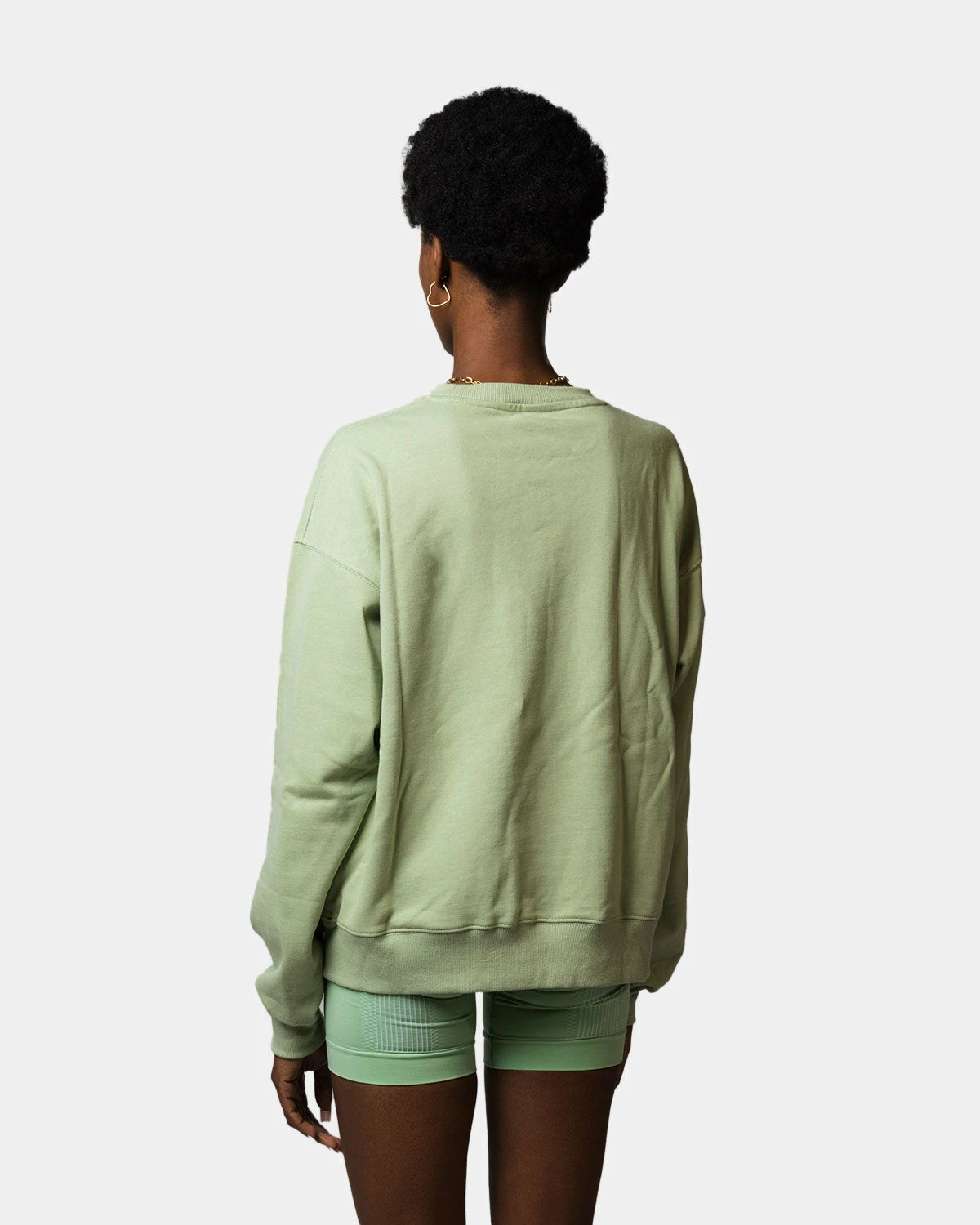 Atmos Pink Crew Logo Sweatshirt (Mint) 3 Atmos Pink Crew Logo Sweatshirt (Mint) - Image 3