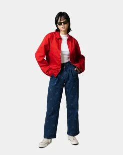 Atmos Pink Logo Embrodiered Collar Jacket (Red) -Venum store 33