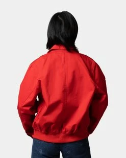 Atmos Pink Logo Embrodiered Collar Jacket (Red) -Venum store 35