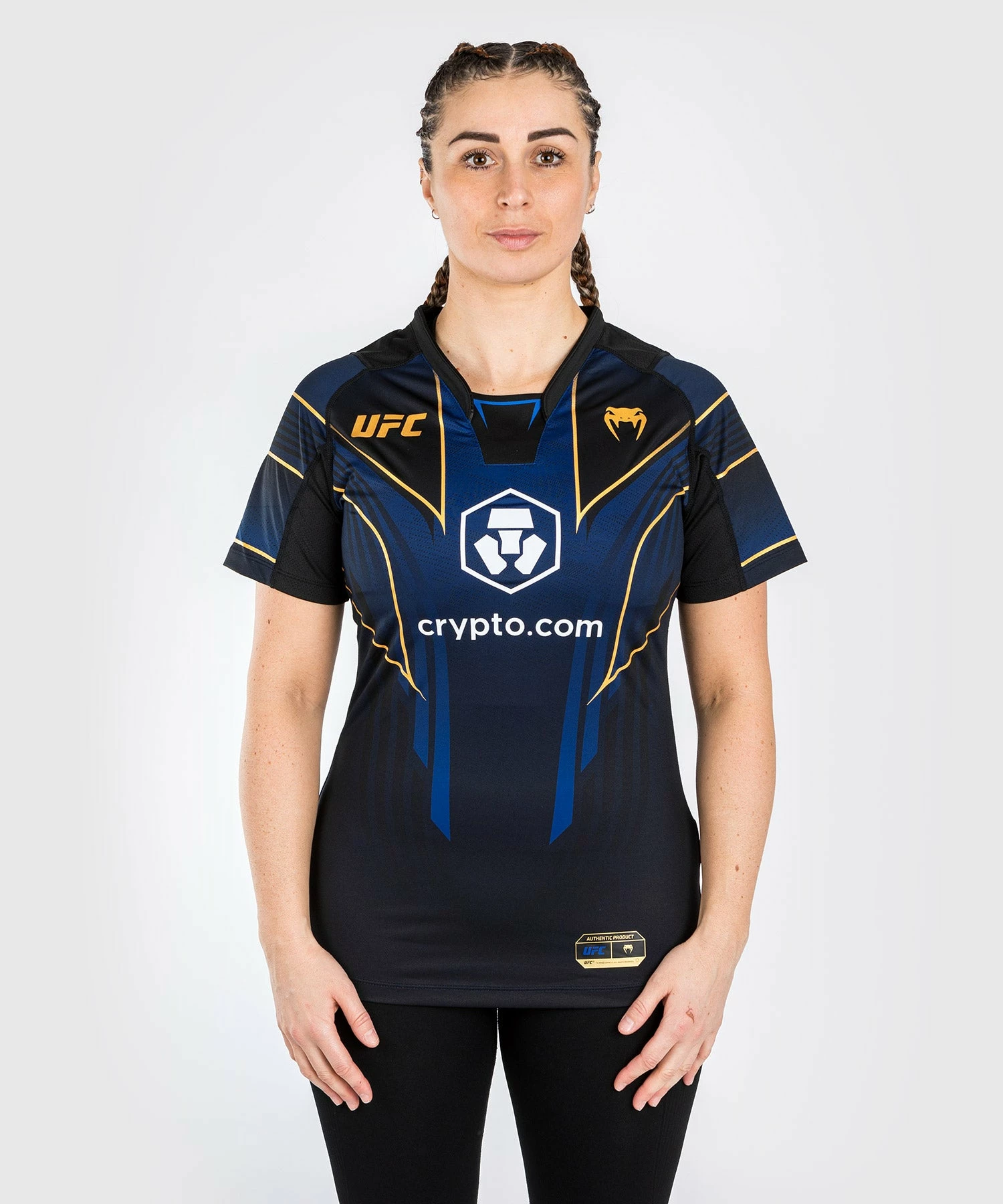 UFC Personalized Authentic Fight Night 2.0 Kit By Venum Women's Walkout Jersey - Midnight Edition - Champion 3 UFC Personalized Authentic Fight Night 2.0 Kit By Venum Women's Walkout Jersey - Midnight Edition - Champion - Image 3