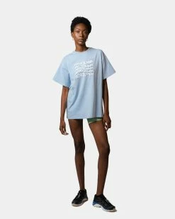 Atmos Pink Graphic Oversize T-Shirt (Light Blue) -Venum store 40