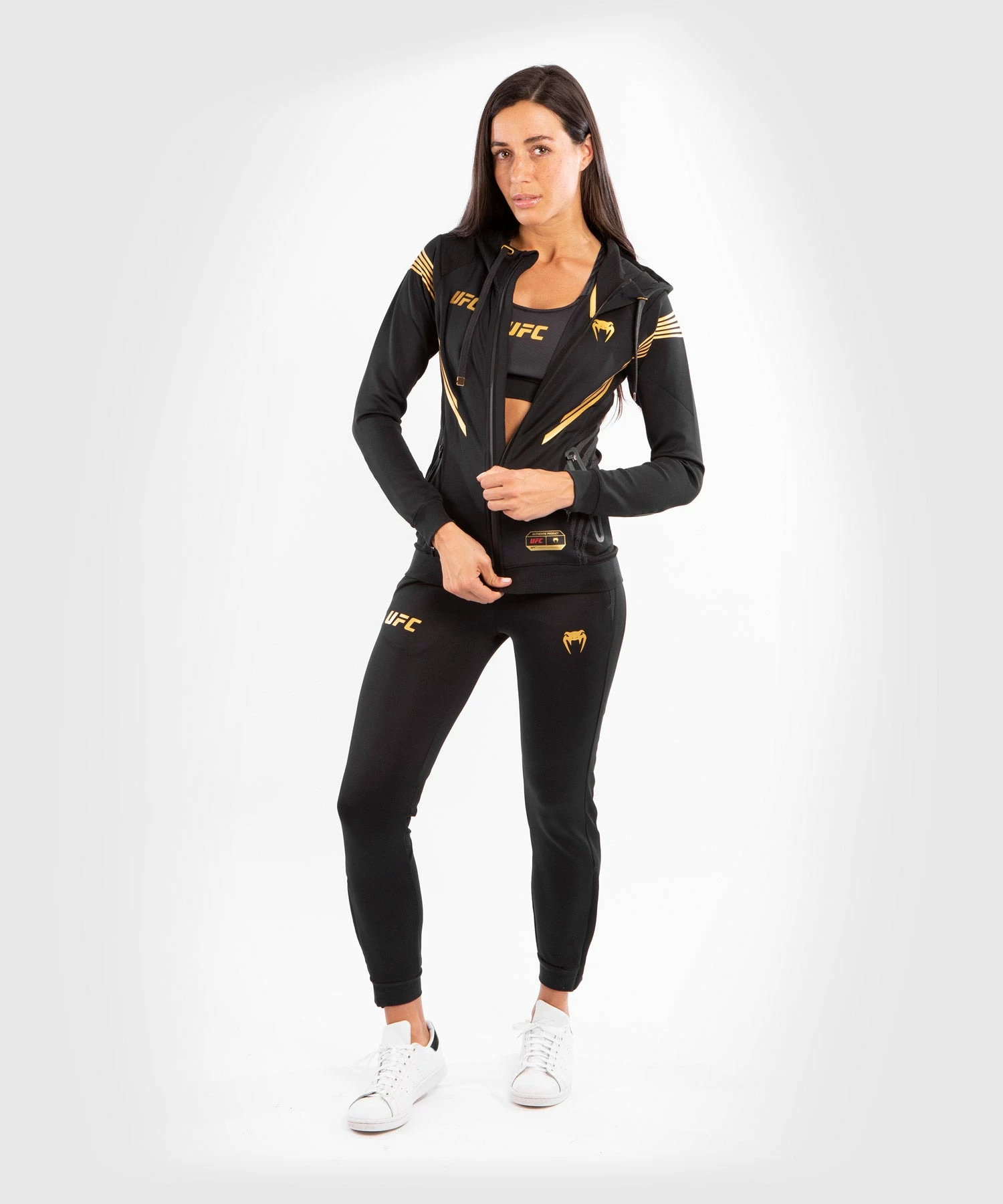 UFC Venum Fighters Authentic Fight Night Women's Walkout Hoodie - Champion 10 UFC Venum Fighters Authentic Fight Night Women's Walkout Hoodie - Champion - Image 10