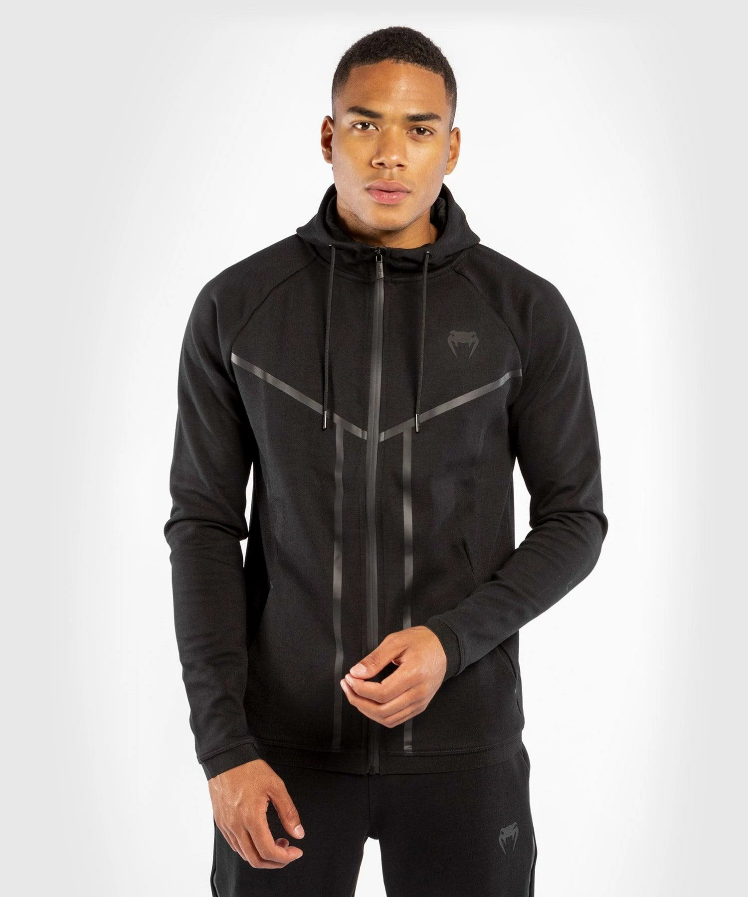 Venum Laser X Connect Hoodie - Black/Black - Image 2