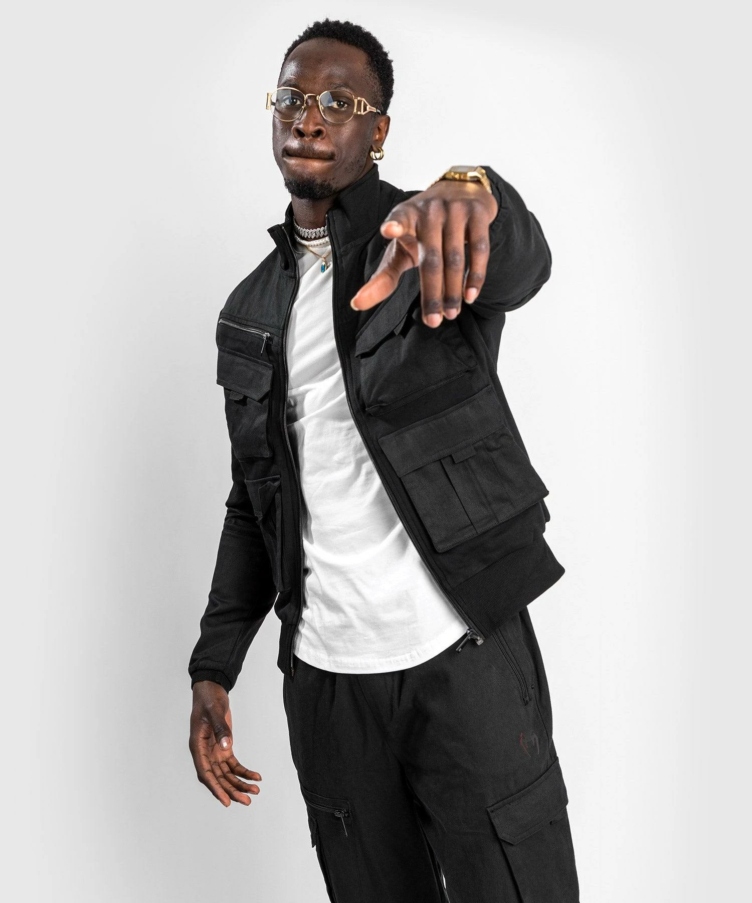 Venum Cargo Track Jacket - Black 1 Venum Cargo Track Jacket - Black