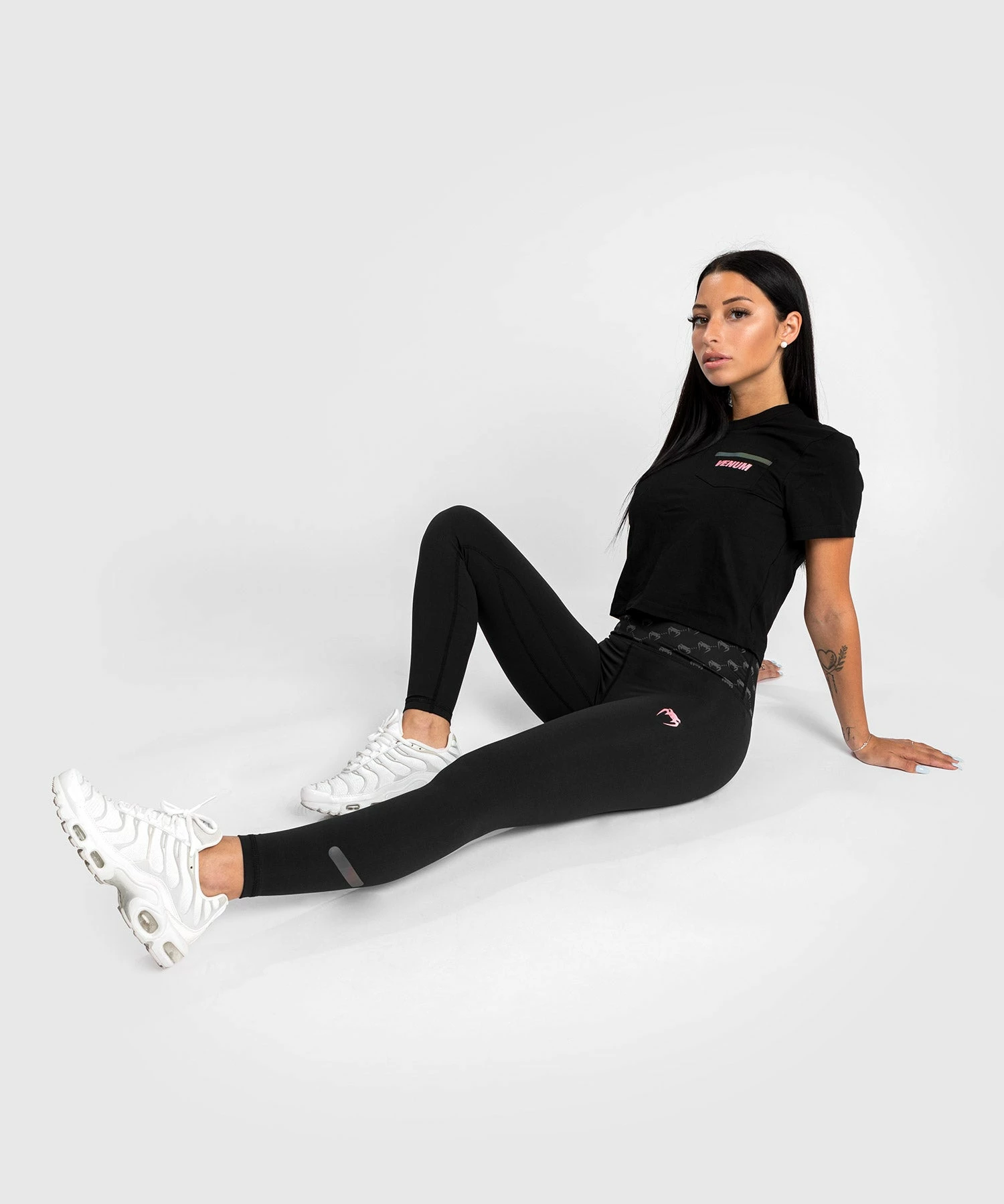 Venum Monogram 7/8 Leggings - Black/Pink Gold - Image 5
