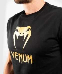 Venum Classic T-shirt - Black/Gold -Venum store 6 252F7 252Fa 252F6 252F67a6487cb4a28a1295ec59e5ab625f00bddd481c TS CLASSICS BLACK GOLD 06