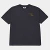 Caterpillar + Colour Plus Co Embroidered C+C Crewneck Tee (Washed Black)