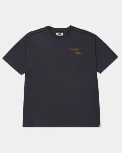Caterpillar + Colour Plus Co Embroidered C+C Crewneck Tee (Washed Black)