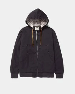 Caterpillar + Colour Plus Co Canvas Work Light Jacket - W/Out Sherpa (Black)
