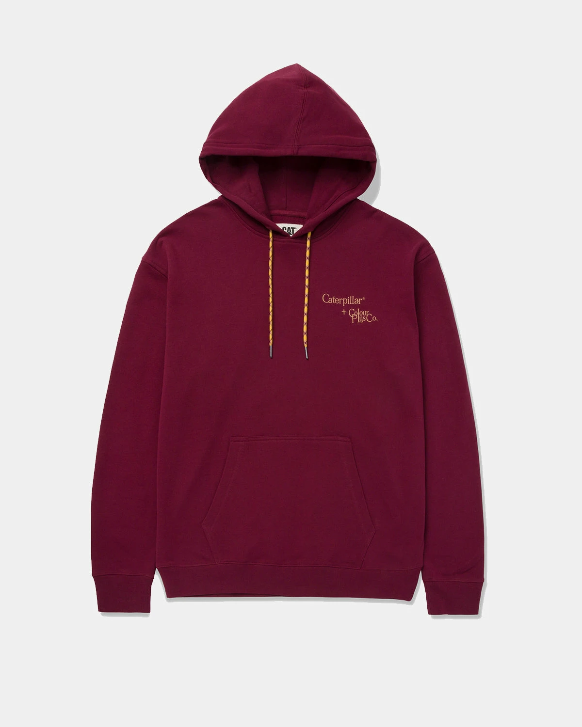Caterpillar + Colour Plus Co Embroidered C+C Pullover Hoody (Tawny Port) 1 Caterpillar + Colour Plus Co Embroidered C+C Pullover Hoody (Tawny Port)