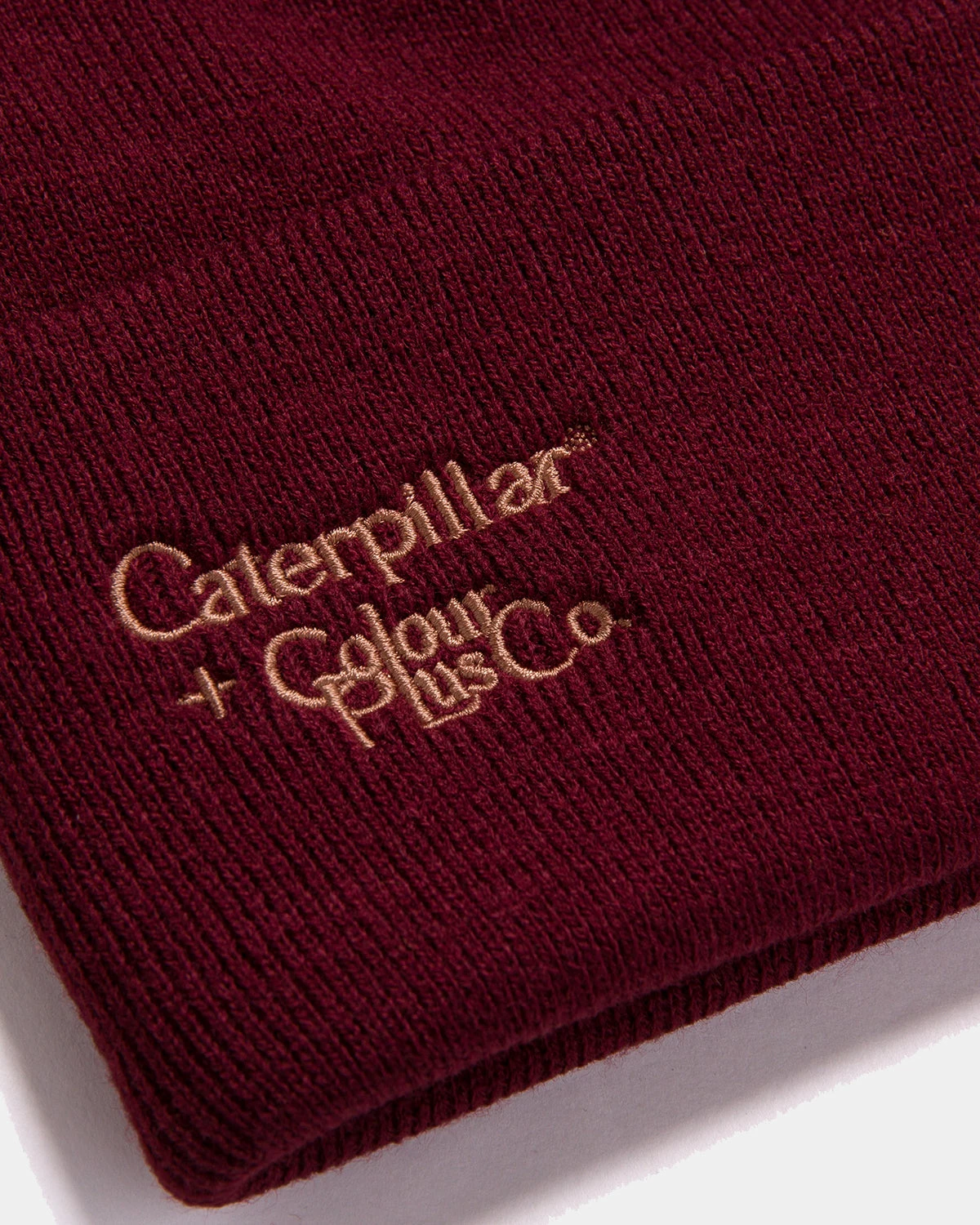 Caterpillar + Colour Plus Co C+C Beanie (Tawny Port) 2 Caterpillar + Colour Plus Co C+C Beanie (Tawny Port) - Image 2