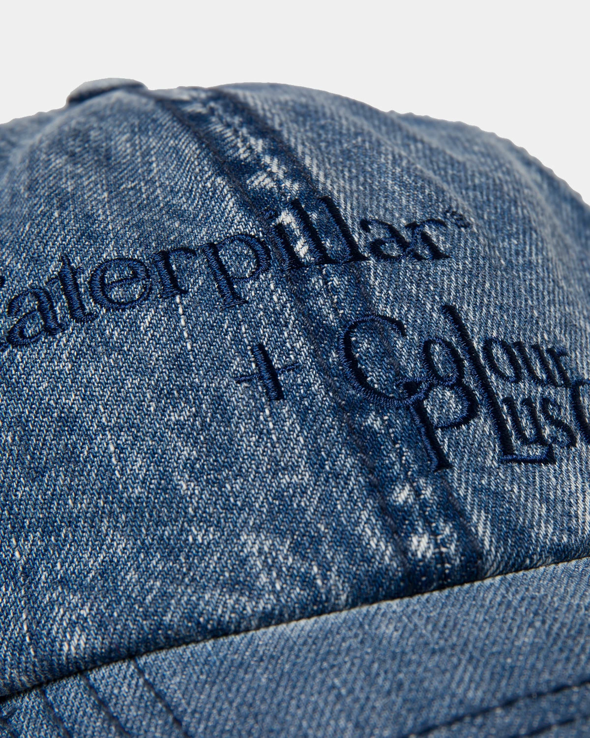 Caterpillar + Colour Plus Co C+C Denim Dad Hat (Vintage Medium Wash) 2 Caterpillar + Colour Plus Co C+C Denim Dad Hat (Vintage Medium Wash) - Image 2