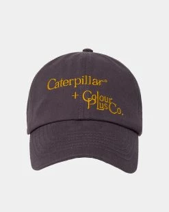 Caterpillar + Colour Plus Co C+C Washed Twill Dad Hat (Washed Black)