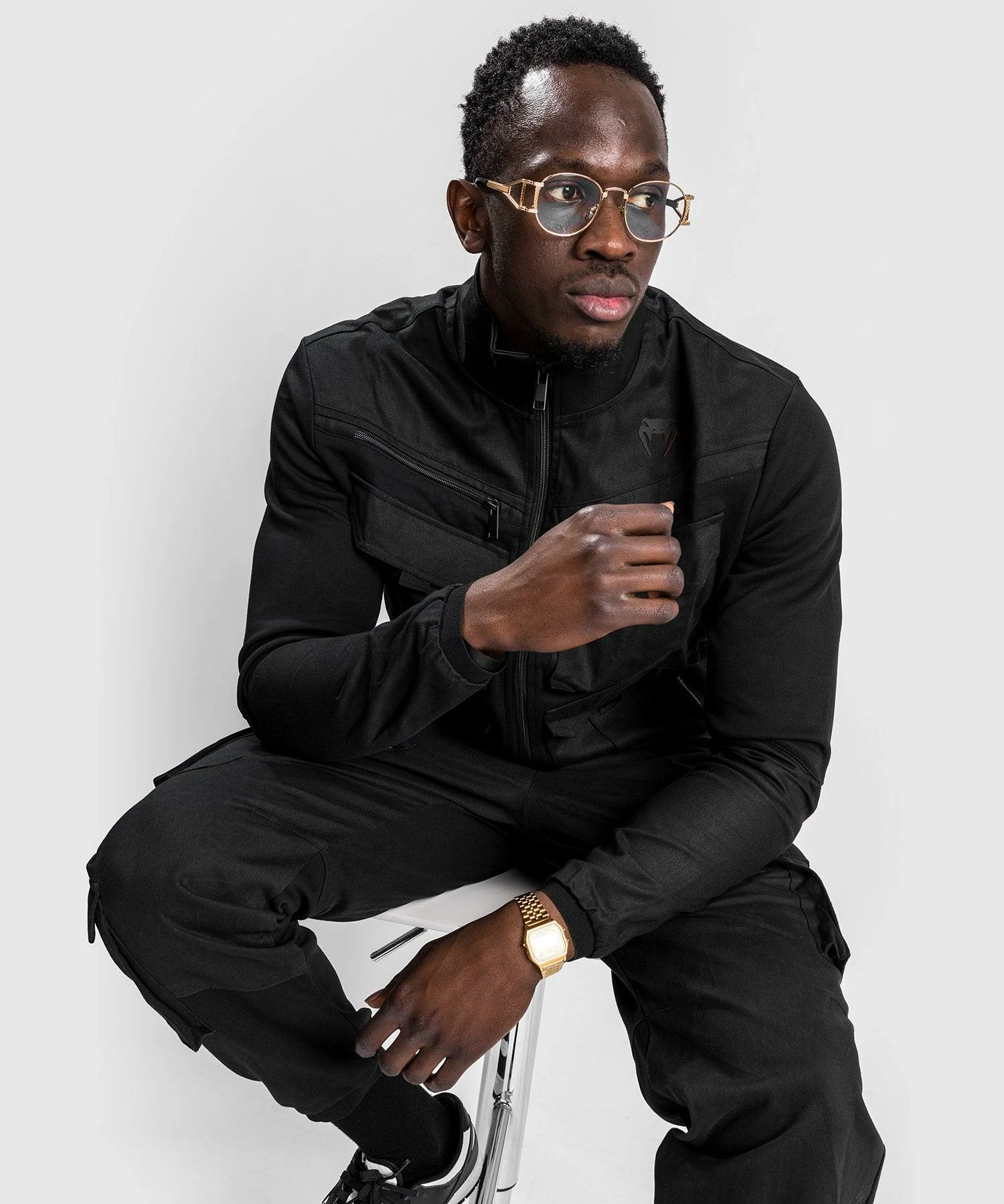 Venum Cargo Track Jacket - Black 6 Venum Cargo Track Jacket - Black - Image 6