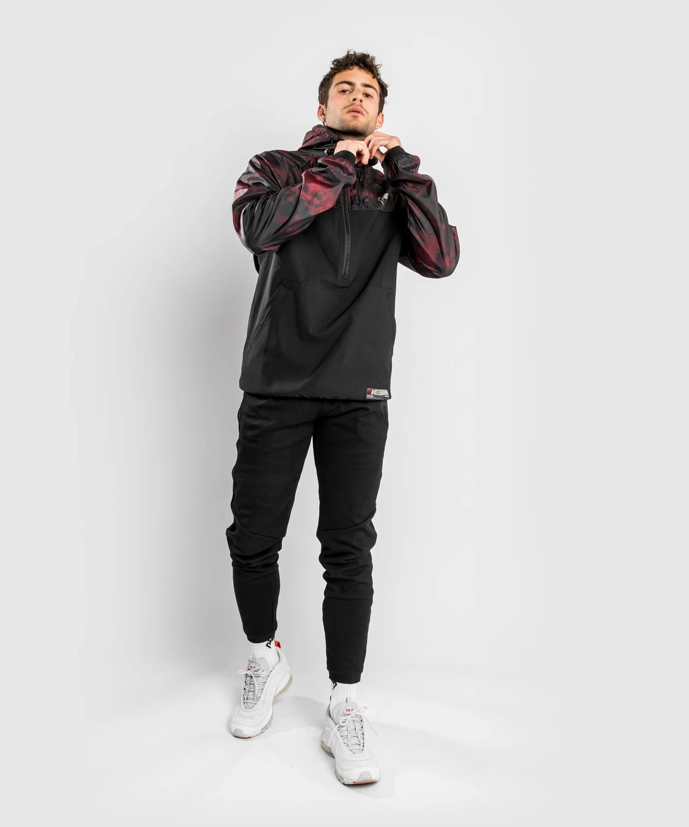 Venum Laser XT Hoodie - Black/Red - Image 3