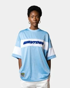 Atmos Pink Sporty Tops (Light Blue)