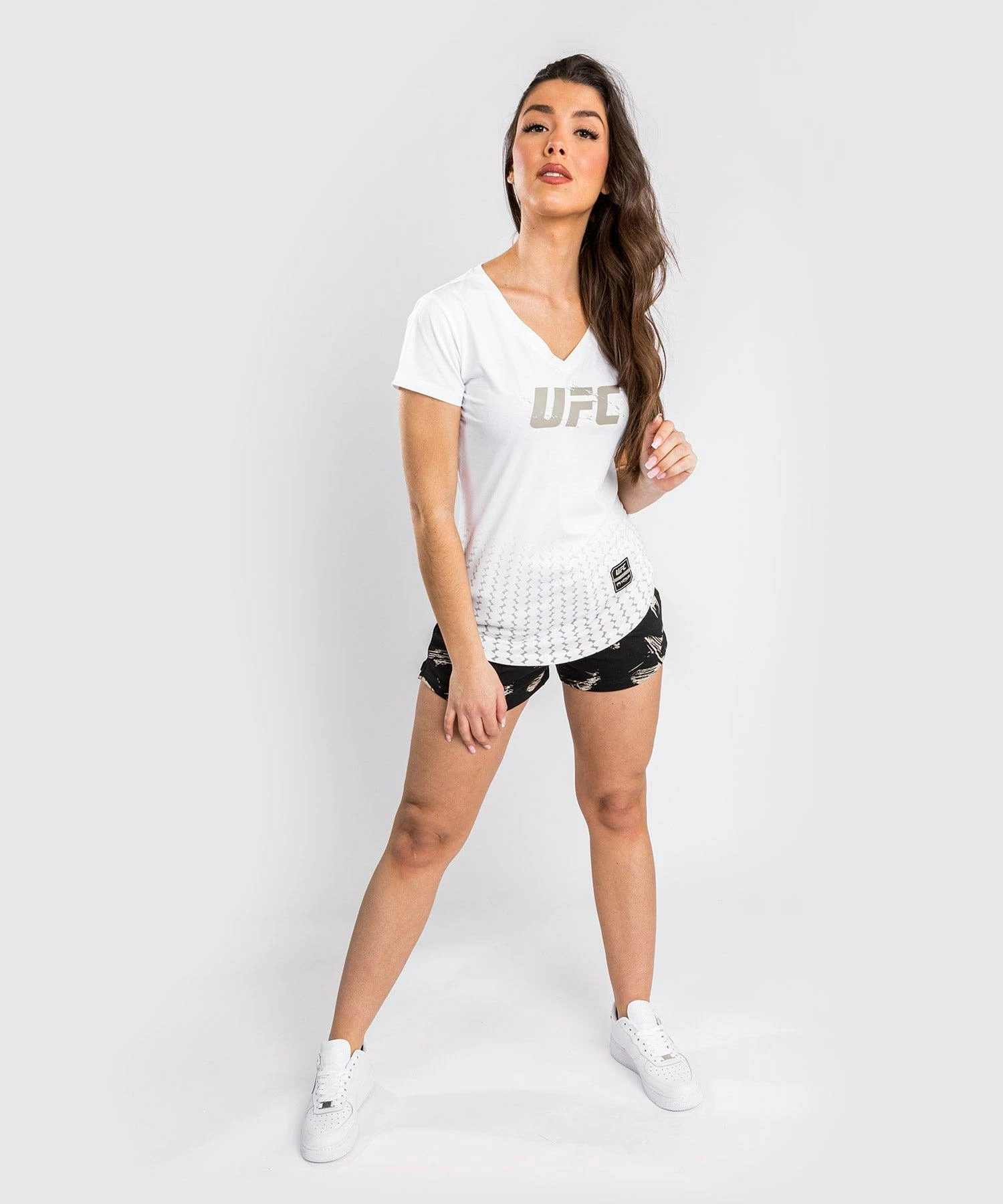 UFC Venum Authentic Fight Week Women's 2.0 Short Sleeve T-Shirt - White 3 UFC Venum Authentic Fight Week Women's 2.0 Short Sleeve T-Shirt - White - Image 3