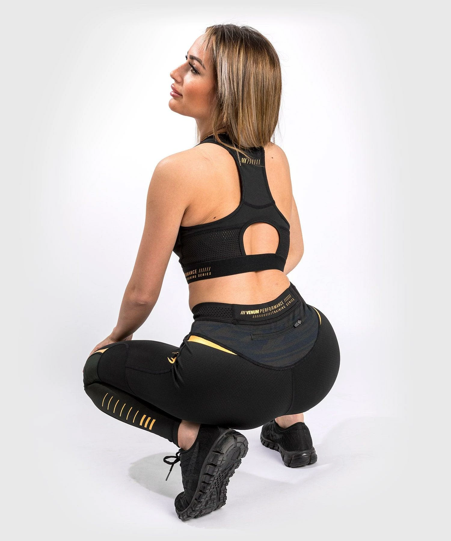 Venum Tempest 2.0 Leggings 7/8 - Black/Gold - Image 4