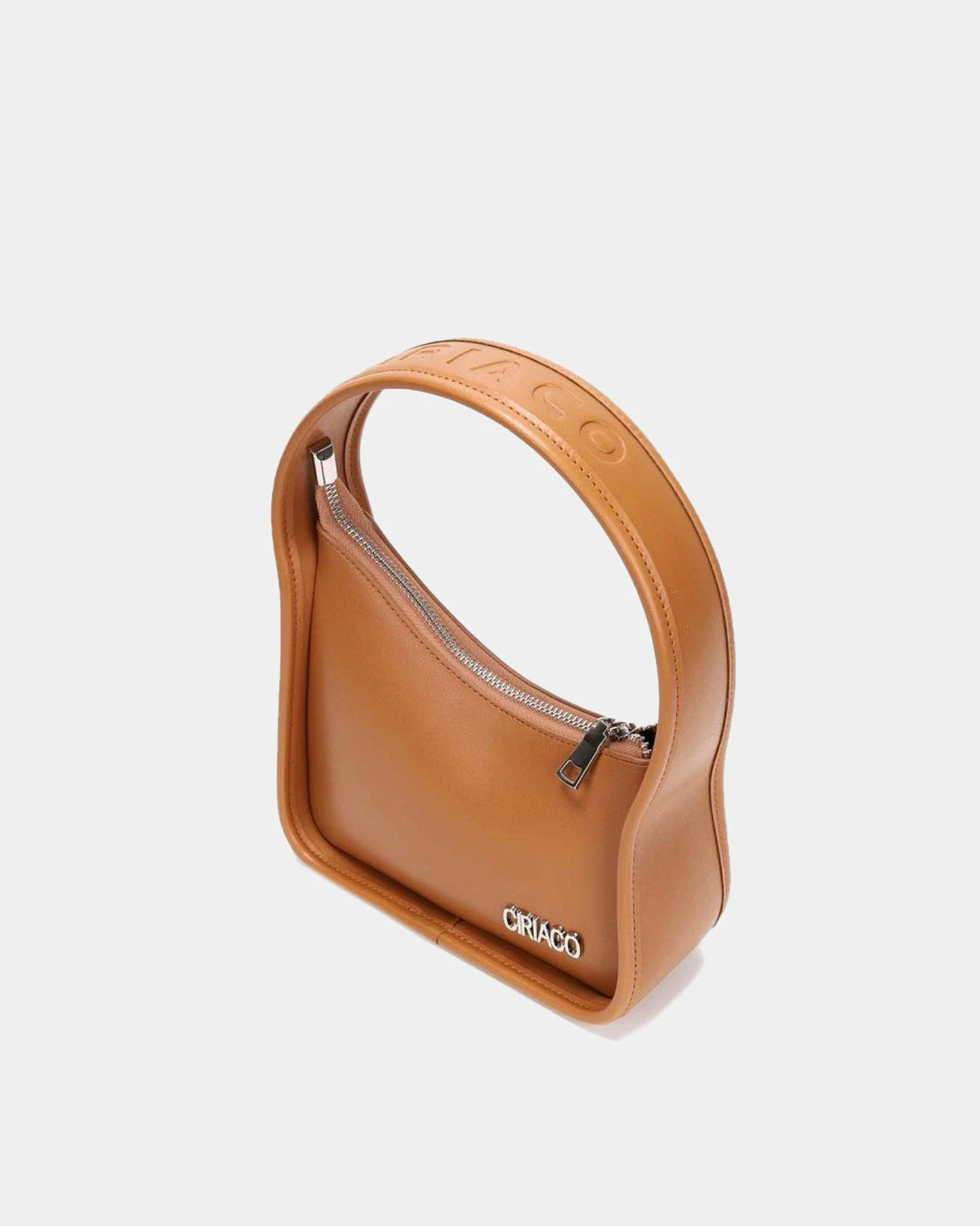 Ciriaco Ashley Minimalist Baguette Handbag (Amber) 2 Ciriaco Ashley Minimalist Baguette Handbag (Amber) - Image 2