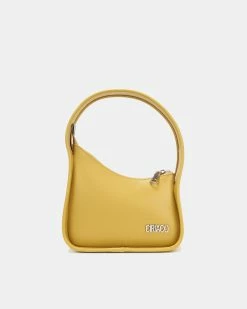 Ciriaco Ashley Minimalist Baguette Handbag (Mustard Yellow)