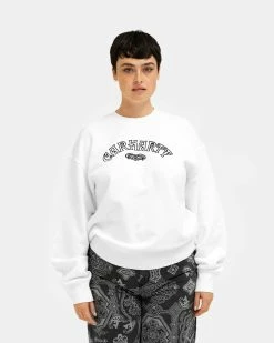 Carhartt WIP W Verse Script Sweatshirt (White)