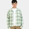 Carhartt WIP W Long Sleeve Deaver Shirt (Sage)