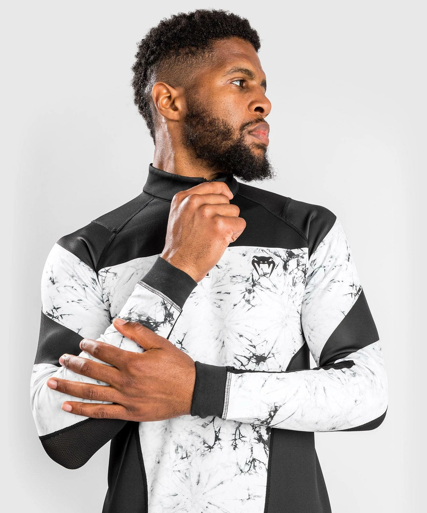 Venum G-Fit Marble Dry Tech Long Sleeves Zip Collar - Marble 3 Venum G-Fit Marble Dry Tech Long Sleeves Zip Collar - Marble - Image 3