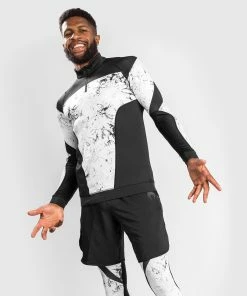 Venum G-Fit Marble Dry Tech Long Sleeves Zip Collar - Marble
