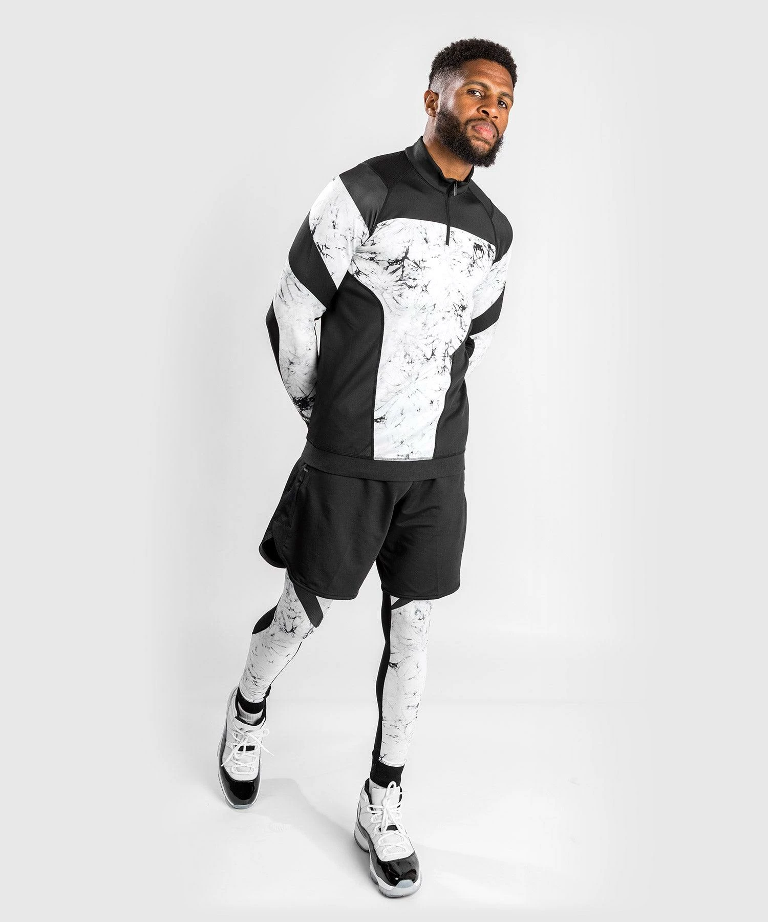 Venum G-Fit Marble Dry Tech Long Sleeves Zip Collar - Marble 5 Venum G-Fit Marble Dry Tech Long Sleeves Zip Collar - Marble - Image 5