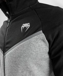 Venum Laser Evo 2.0 Hoodie - Light Heather Grey -Venum store HOODIES LASER EVO GREY BLACK 09