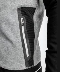 Venum Laser Evo 2.0 Hoodie - Light Heather Grey -Venum store HOODIES LASER EVO GREY BLACK 10