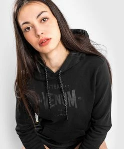 Venum Team 2.0 Hoodie - For Women - Black/Black -Venum store HOODIES TEAM2.0 LIGHT BLACK BLACK 13