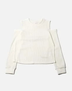 Atmos Pink Waffle Cut Top (White)