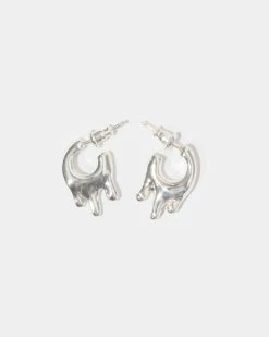 Hannah Jewett Wet Look Earrings Sterling Silver (Small)