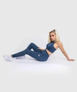 Venum Sparring Seamless 7/8 Leggings - For Women - Navy Blue -Venum store LEGGINGS 7 8 SPARRING NAVYBLUE 01