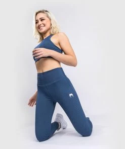 Venum Sparring Seamless 7/8 Leggings - For Women - Navy Blue -Venum store LEGGINGS 7 8 SPARRING NAVYBLUE 02