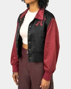 Honor The Gift Co Women's Stadium Jacket (Maroon) -Venum store Look 6 Top 03