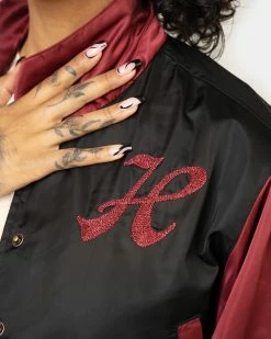 Honor The Gift Co Women's Stadium Jacket (Maroon) -Venum store Look 6 Top 04